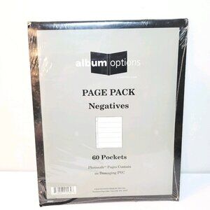 Vtg Album Options by Thompson Photosafe Negative Sleeves Pages no PVC